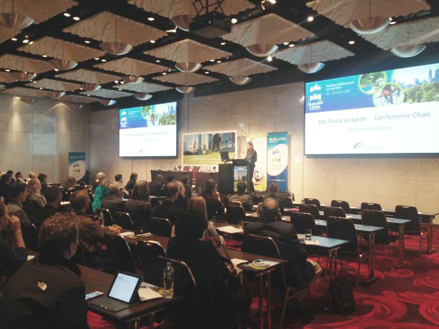 Delegates at a Making Cities Liveable conference session